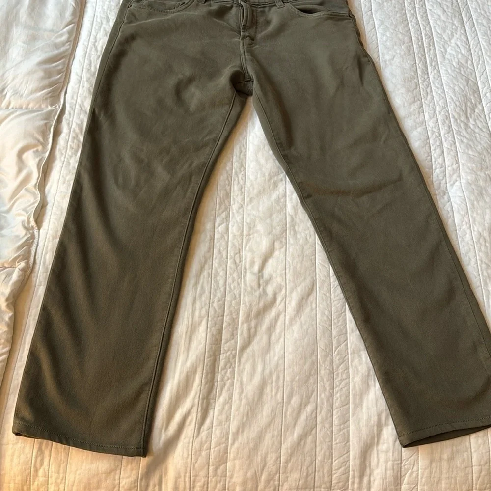 Green khaki J Brand Kane Straight leg pants